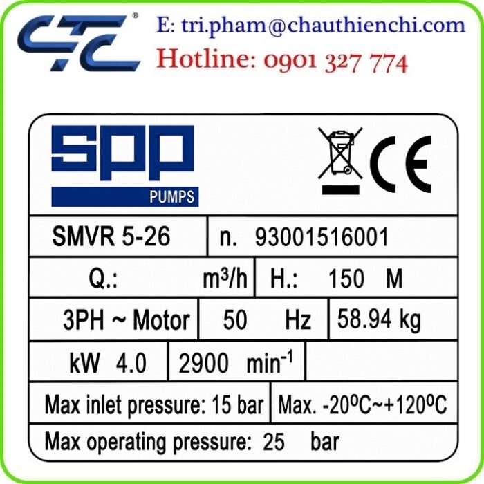 Bơm chìm nước thải SPP có sẵn tại TP.HCM