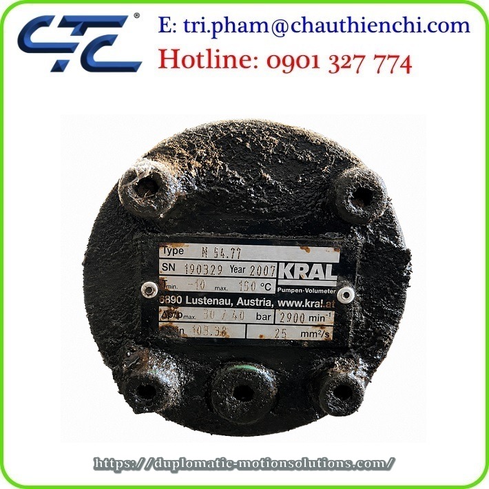 Máy bơm KRAL Screw pump có sẵn TP.HCM